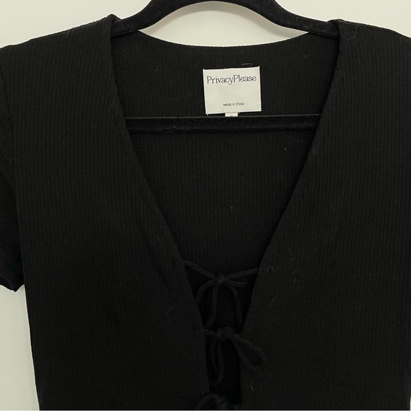 “Xenia” Tie-front Bodysuit - Picture 2 of 4